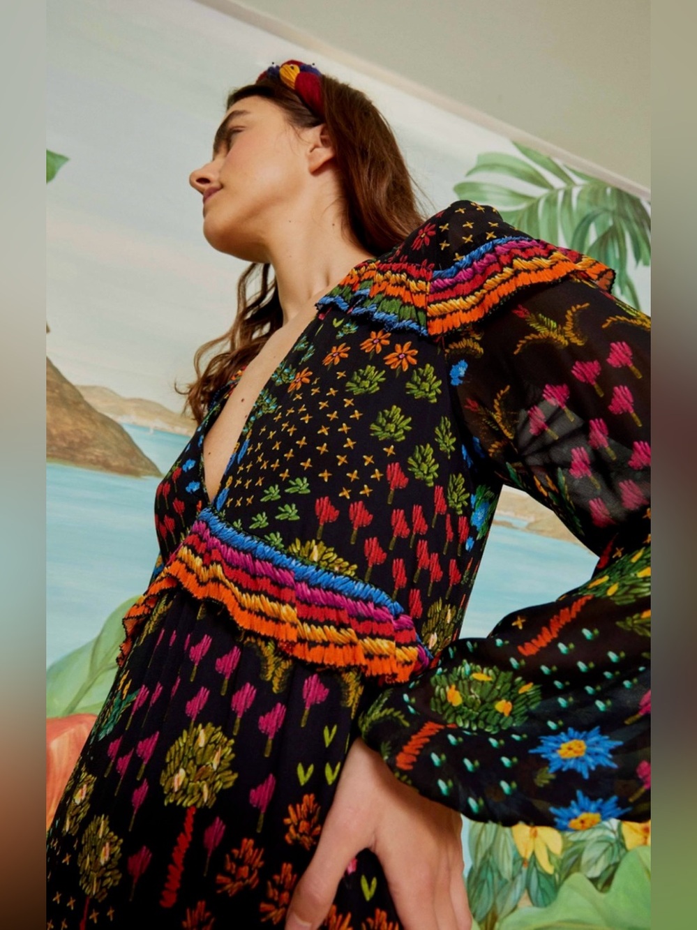 Farm Rio Fruit Garden Maxi Dress - Picture 6 of 12